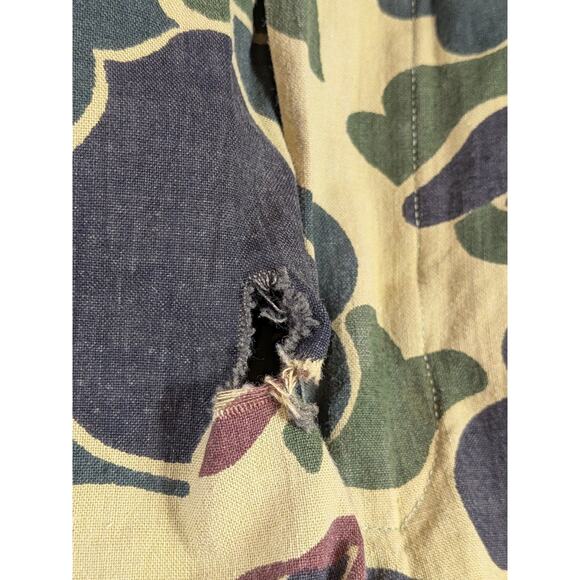 Vintage Coveralls Large Lightweight Duck Camo Warm Weather Early Season - Picture 5 of 8